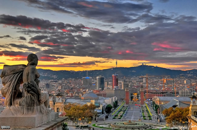 Barcelona from the heights